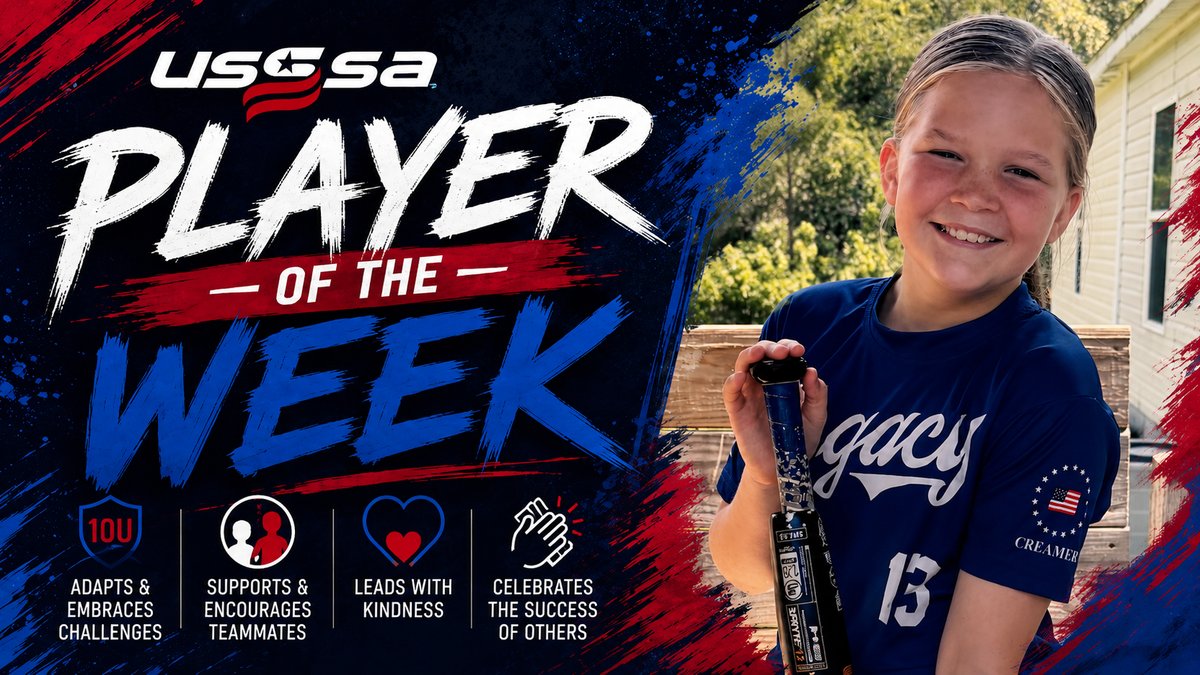 Ruby Phillips, USSSA Player of the Week, Legacy Creamer.