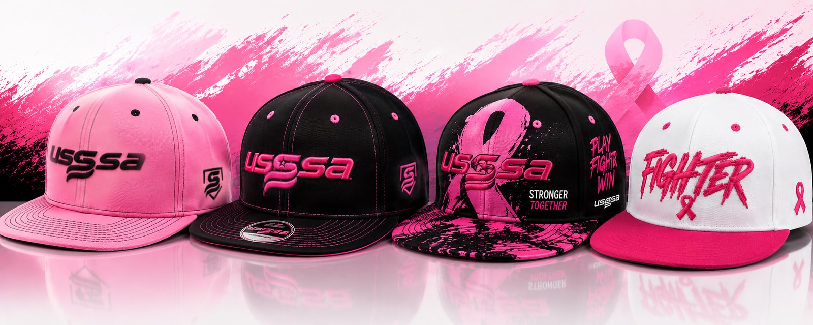 USSSA Breast Cancer Awareness Hat Collection.