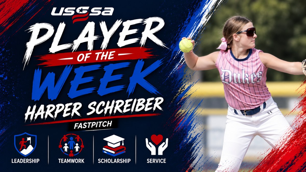 Harper Schreiber, USSSA Player of the Week, Lady Dukes fastpitch.