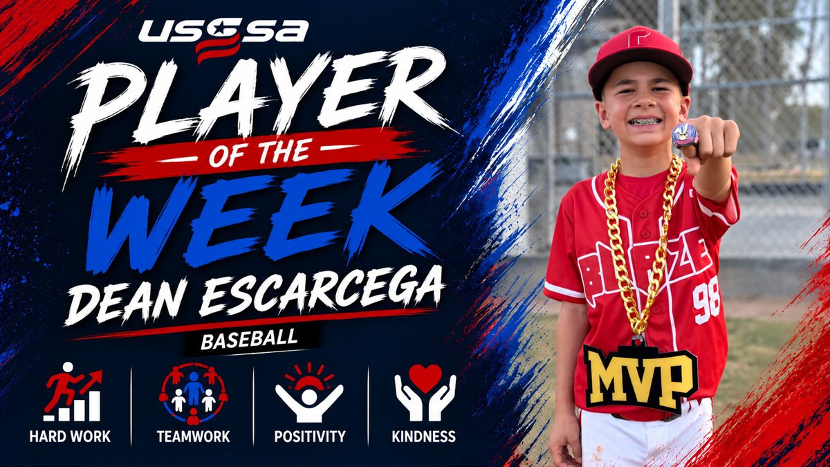 Dean Escarcega, USSSA Player of the Week, Ceres Blaze.